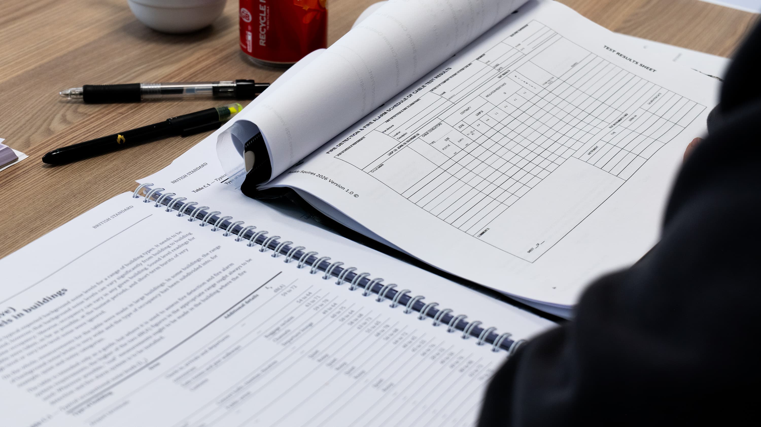 Fire alarm course in progress